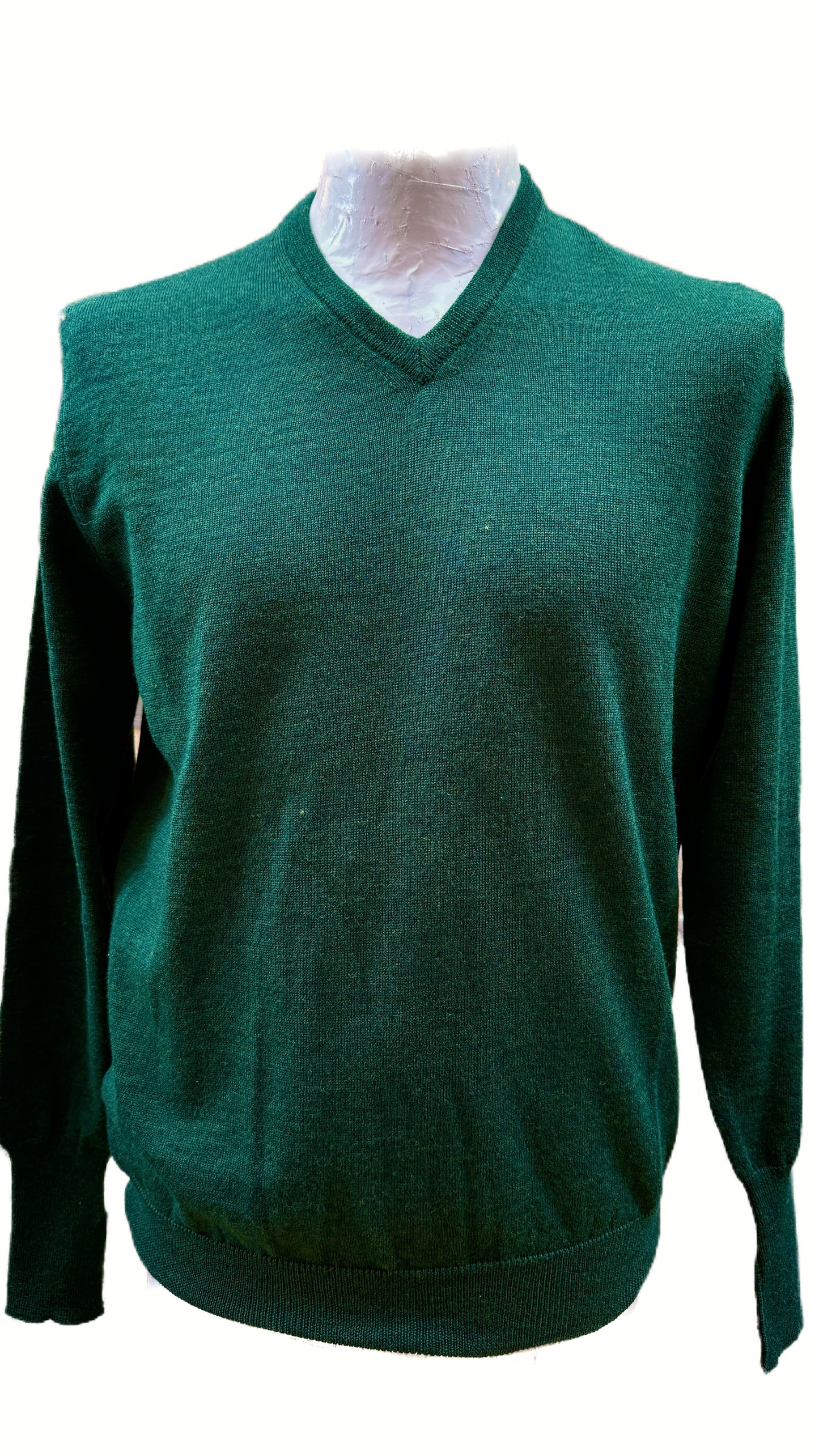 Scollo a V verde bottiglia