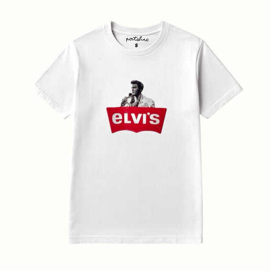 T-shirt bianca "elvi's"