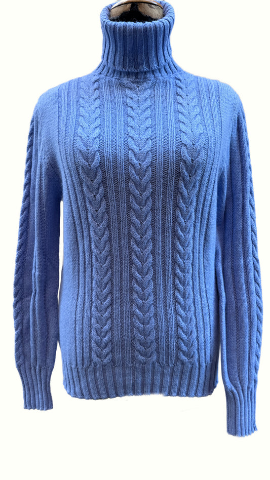 Dolcevita trecce azzurro melange