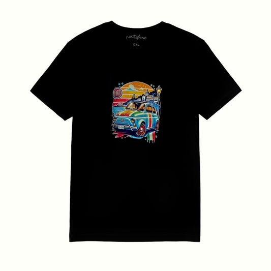 T-shirt nera Fiat 500